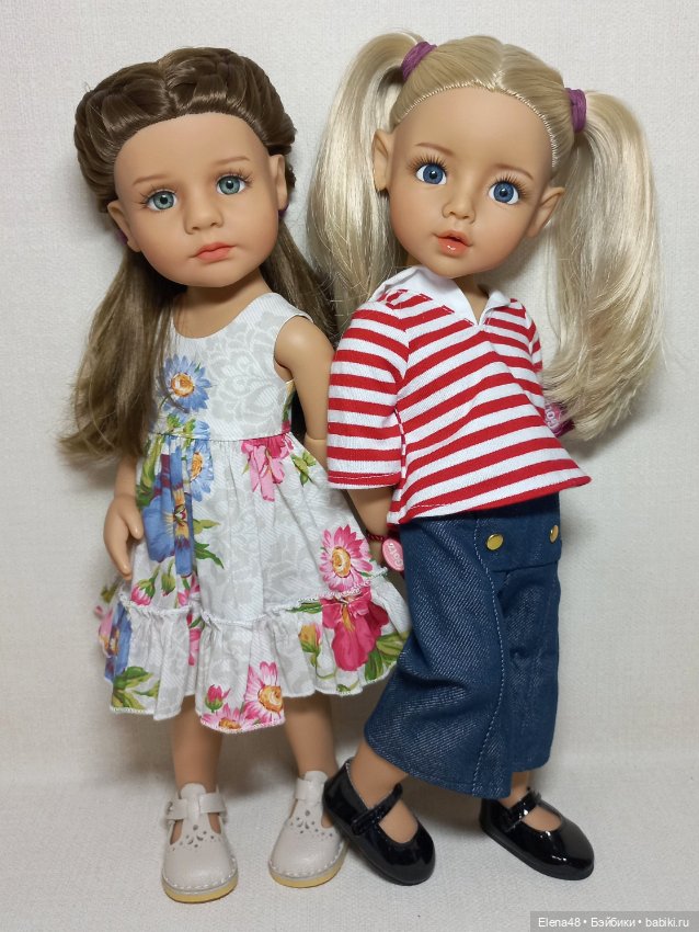 Две подружки — ООАК и кастом кукол Gotz (Готц): перерисовка (фото 6)