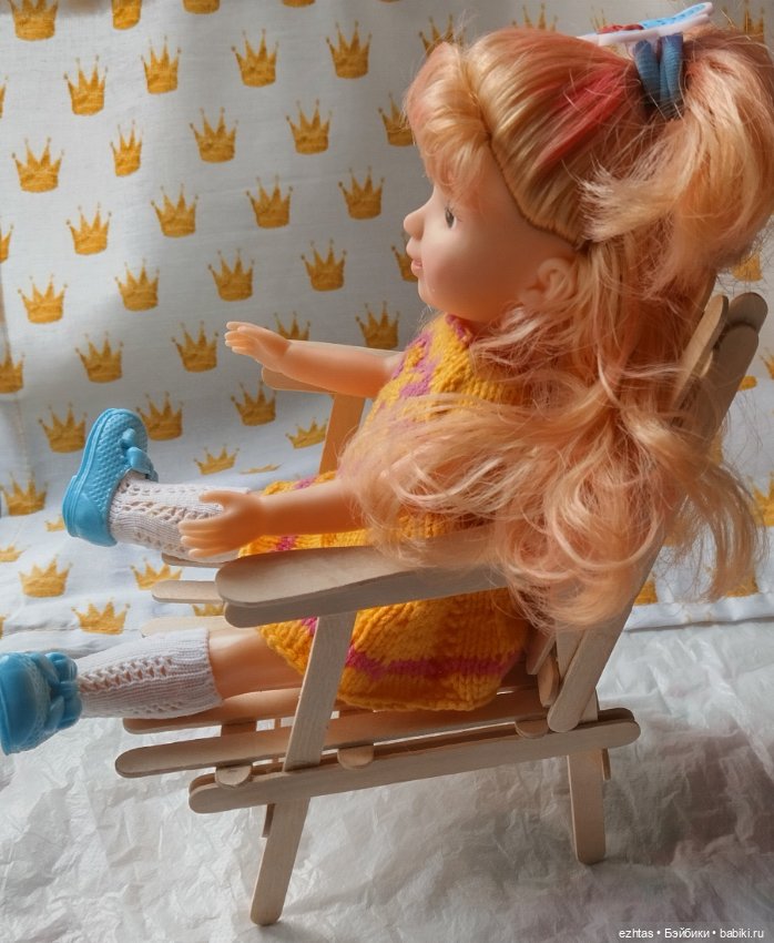 МК. Кресло из палочек - Веер (фото 10)