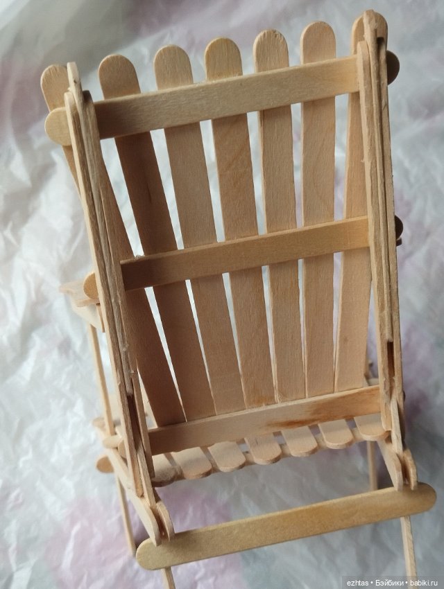 МК. Кресло из палочек - Веер (фото 7)