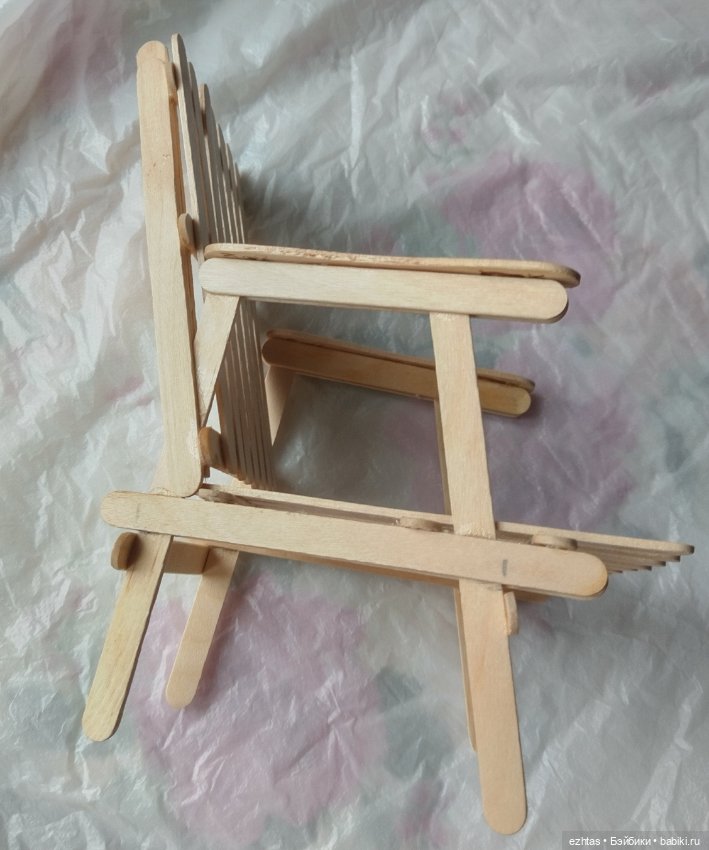 МК. Кресло из палочек - Веер (фото 5)