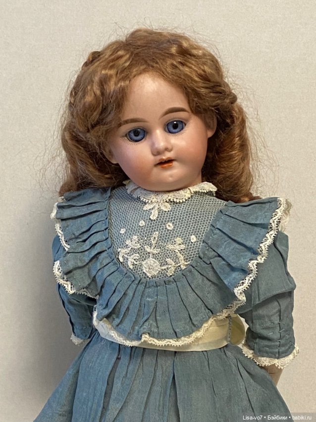Кружевная "мочалка" — Реставрация антикварных кукол: ремонт фарфора (фото 9)