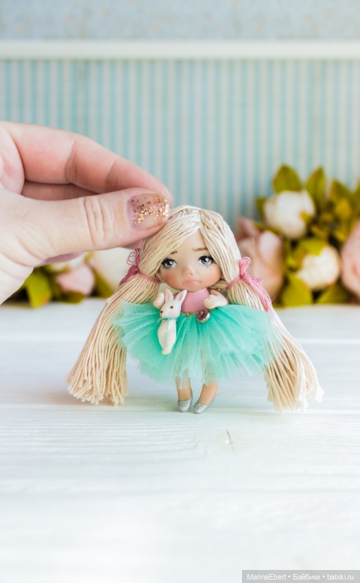 Маленькая куколка Берта — Авторские миниатюрные куклы: лепка (фото 2)