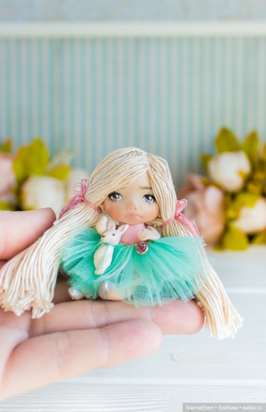 Маленькая куколка Берта — Авторские миниатюрные куклы: лепка (фото 5)
