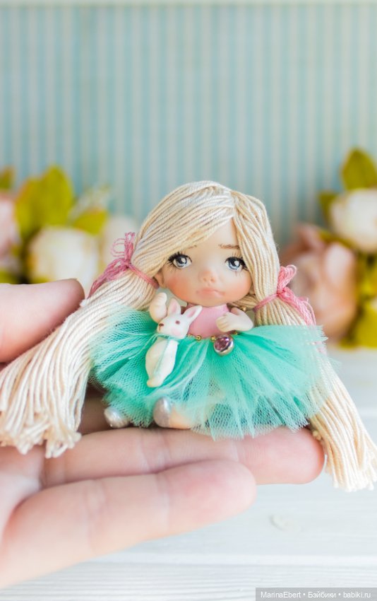 Маленькая куколка Берта — Авторские миниатюрные куклы: лепка