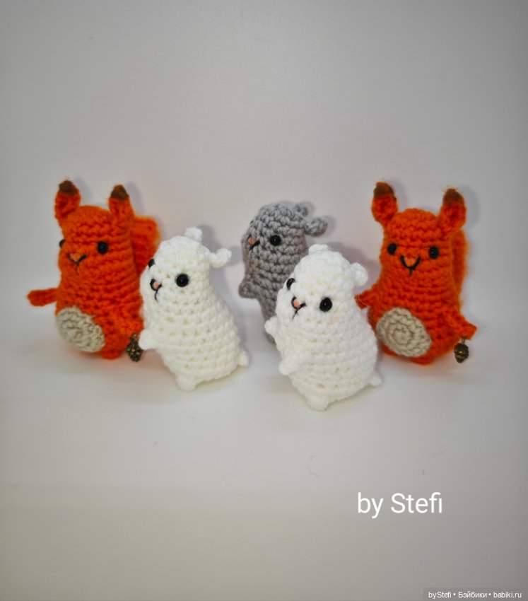 Лесные зверята — Вязаные игрушки и амигуруми: крючком