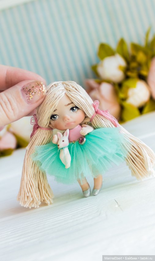 Маленькая куколка Берта — Авторские миниатюрные куклы: лепка (фото 8)