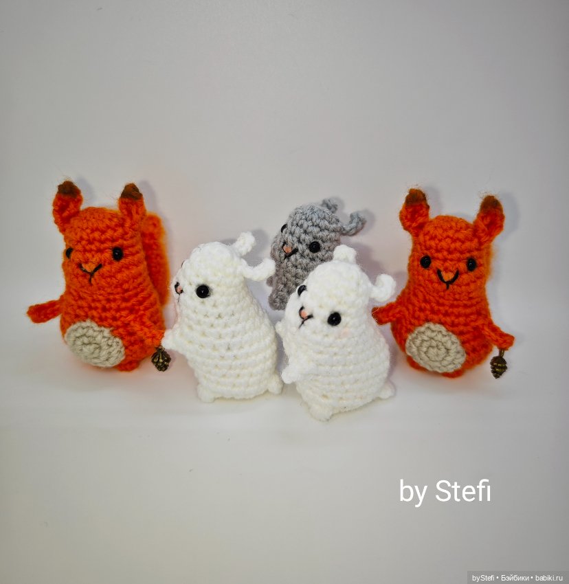 Лесные зверята — Вязаные игрушки и амигуруми: крючком (фото 5)