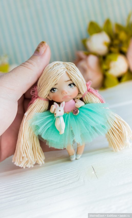 Маленькая куколка Берта — Авторские миниатюрные куклы: лепка (фото 3)