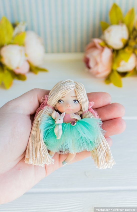 Маленькая куколка Берта — Авторские миниатюрные куклы: лепка (фото 7)