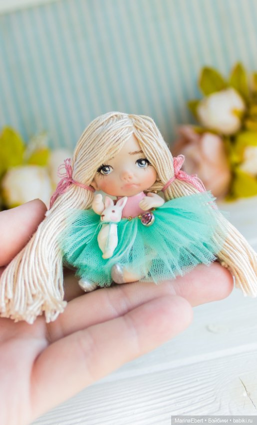 Маленькая куколка Берта — Авторские миниатюрные куклы: лепка (фото 9)