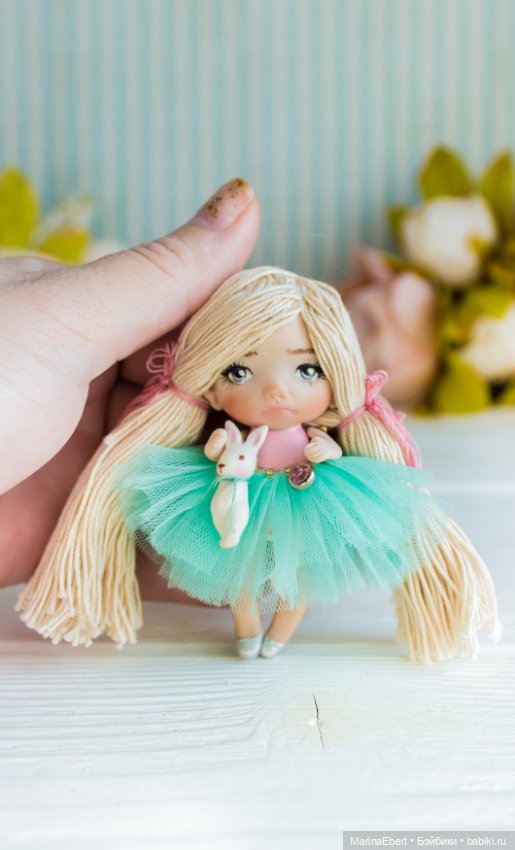 Маленькая куколка Берта — Авторские миниатюрные куклы: лепка (фото 4)