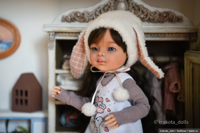 Маленькая Зайка — ООАК Paola Reina (Паола Рейна) и испанских кукол: перерисовка
