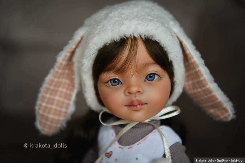 Маленькая Зайка — ООАК Paola Reina (Паола Рейна) и испанских кукол: перерисовка