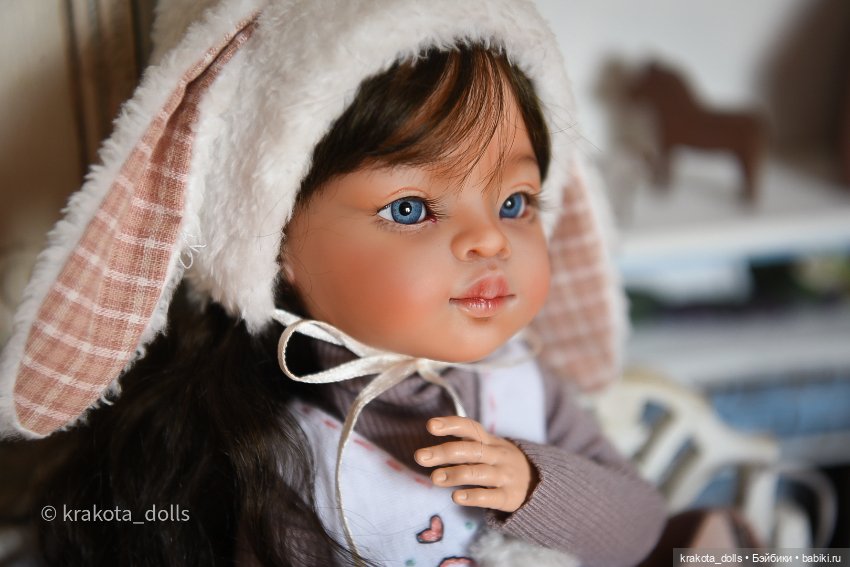 Маленькая Зайка — ООАК Paola Reina (Паола Рейна) и испанских кукол: перерисовка (фото 5)