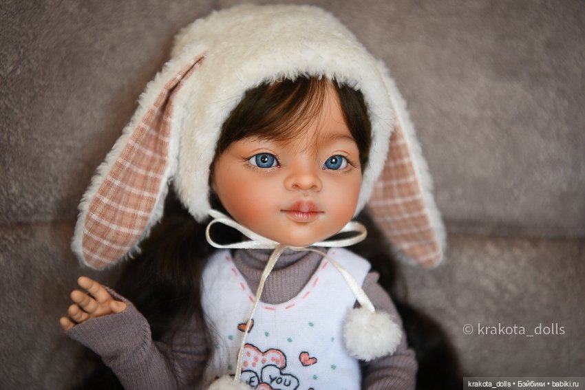 Маленькая Зайка — ООАК Paola Reina (Паола Рейна) и испанских кукол: перерисовка