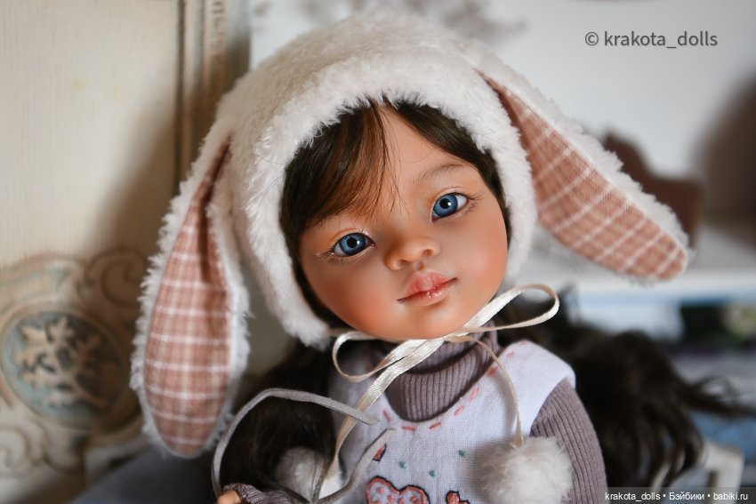 Маленькая Зайка — ООАК Paola Reina (Паола Рейна) и испанских кукол: перерисовка (фото 2)