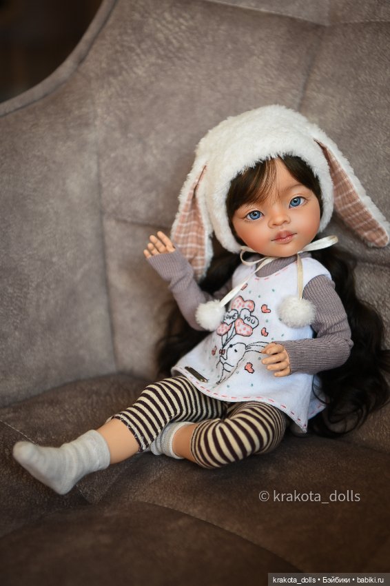 Маленькая Зайка — ООАК Paola Reina (Паола Рейна) и испанских кукол: перерисовка