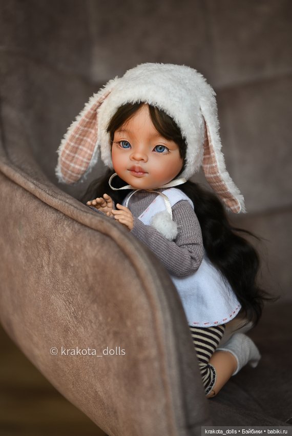 Маленькая Зайка — ООАК Paola Reina (Паола Рейна) и испанских кукол: перерисовка