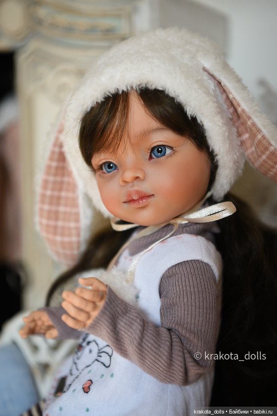 Маленькая Зайка — ООАК Paola Reina (Паола Рейна) и испанских кукол: перерисовка (фото 8)