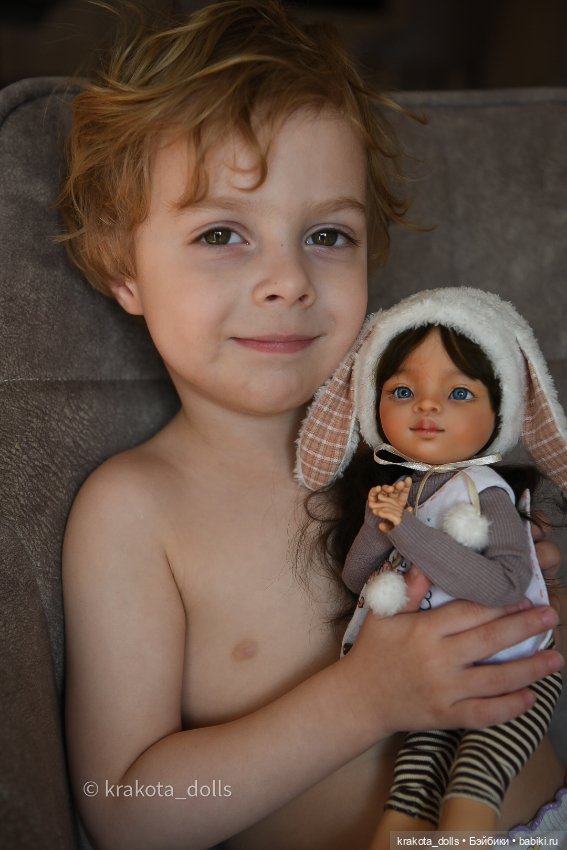 Маленькая Зайка — ООАК Paola Reina (Паола Рейна) и испанских кукол: перерисовка