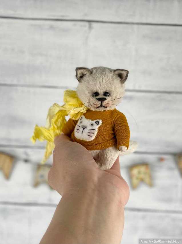 Тедди котик Лео — Авторские мишки Тедди и друзья: фото (фото 2)