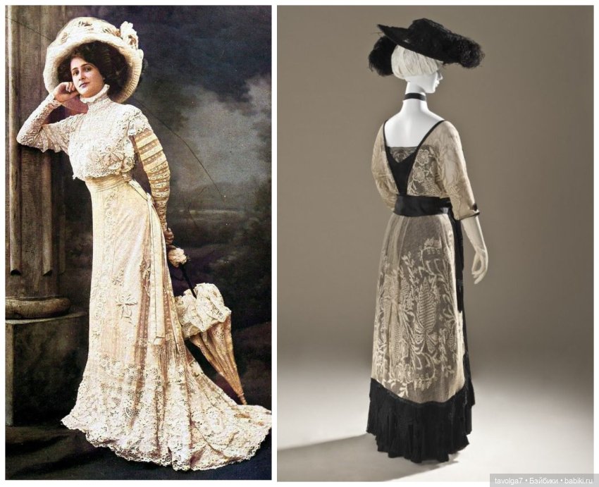 Мода 1900х и 1910х в сравнительных коллажах (фото 8)