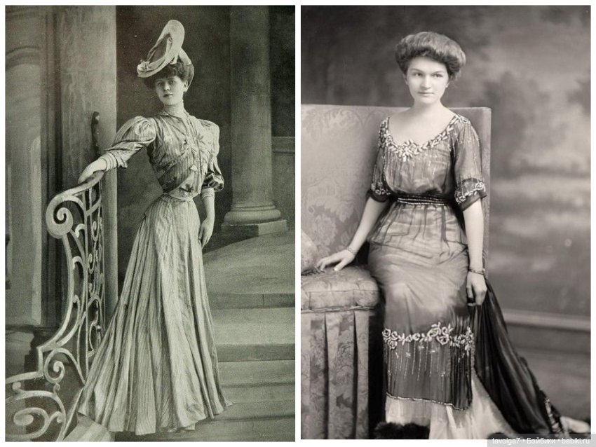Мода 1900х и 1910х в сравнительных коллажах (фото 9)