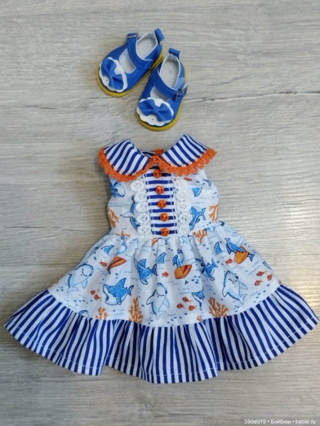 Два "морских" платья для паолочек из новой коллекции