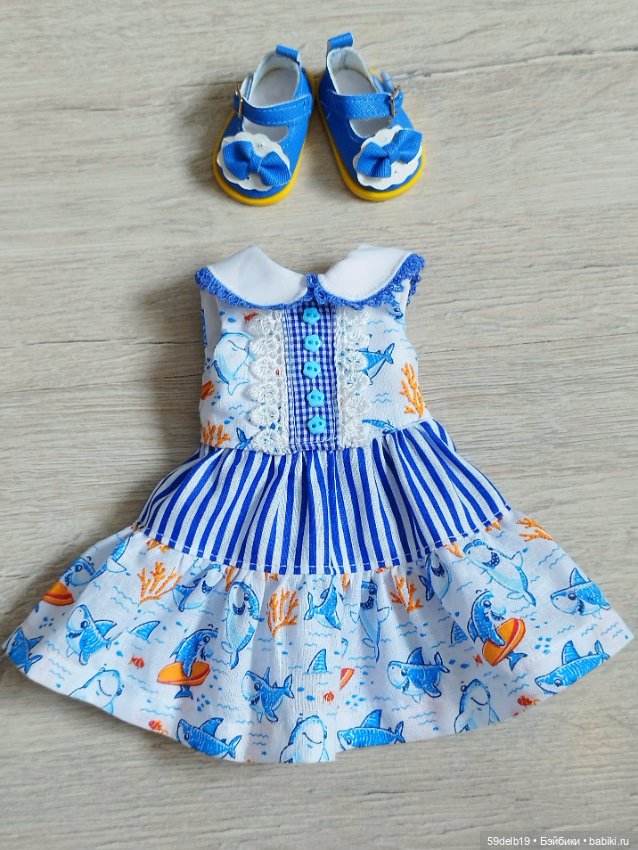 Два "морских" платья для паолочек из новой коллекции (фото 6)