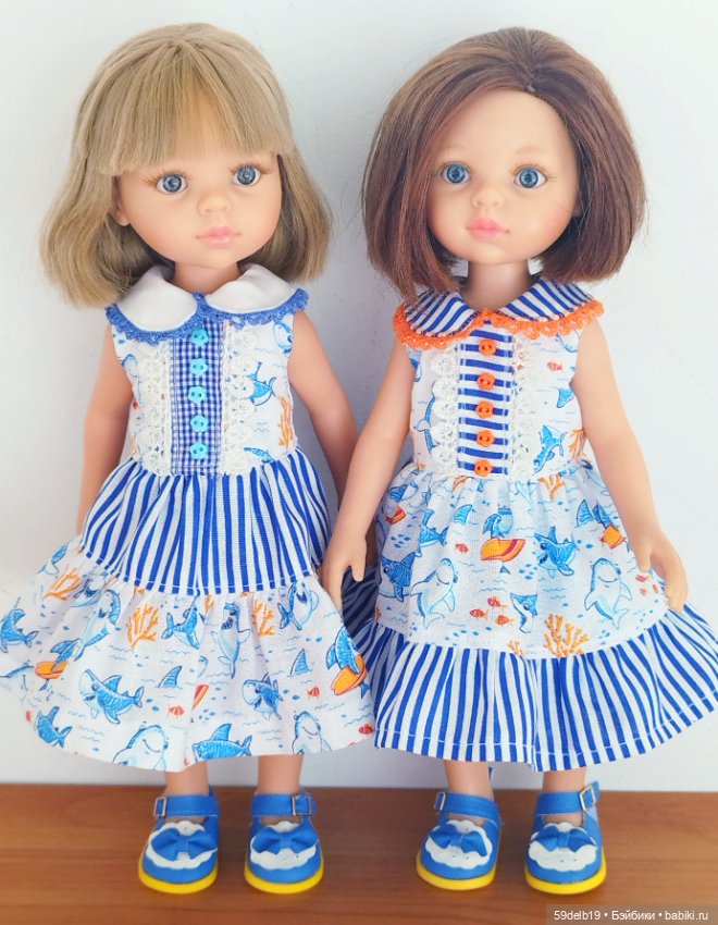 Два "морских" платья для паолочек из новой коллекции