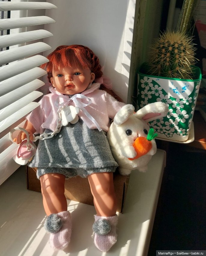 Рыженькая болтушка — Куклы Llorens (Ллоренс): испанские пупсы (фото 4)