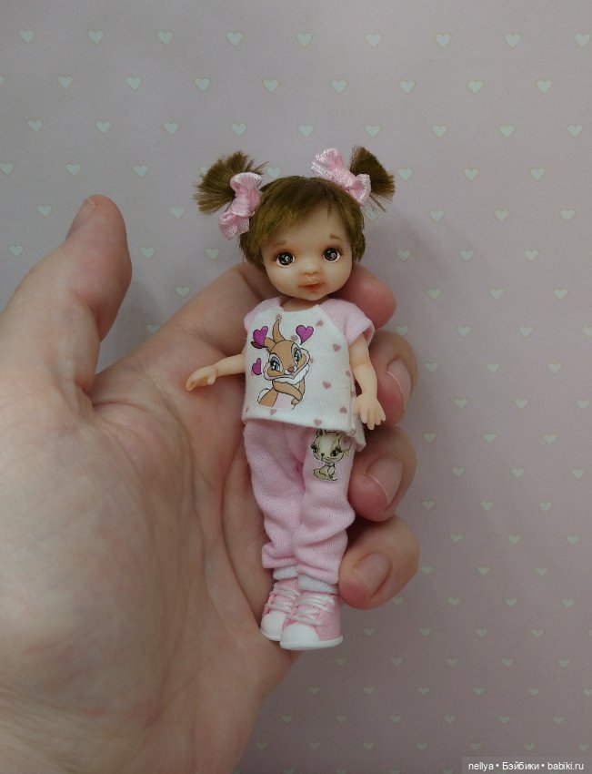 Кнопочка. Ростик 10 см — Лепка авторских кукол: полимерная глина (фото 6)