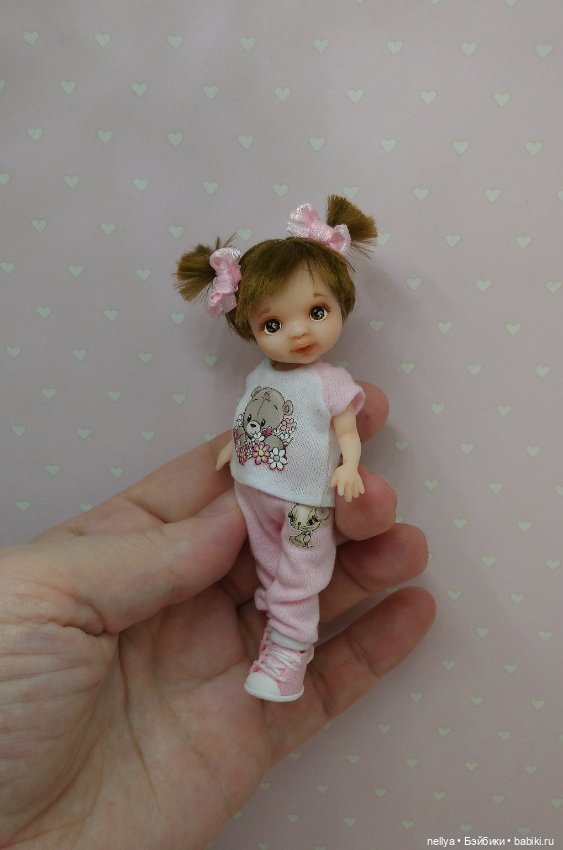 Кнопочка. Ростик 10 см — Лепка авторских кукол: полимерная глина (фото 7)