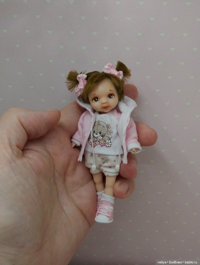 Кнопочка. Ростик 10 см — Лепка авторских кукол: полимерная глина (фото 8)