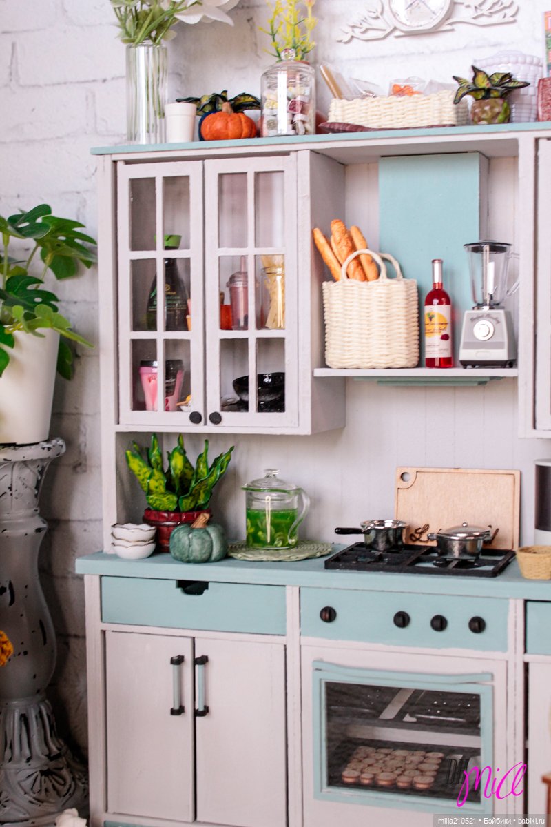 Новая кухня и круассаны — Румбоксы и кукольные интерьеры: фото (фото 3)