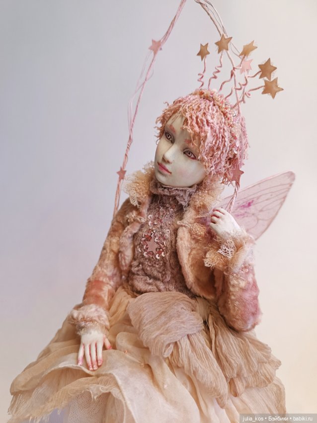 Розовая фея — Лепка авторских кукол: полимерная глина