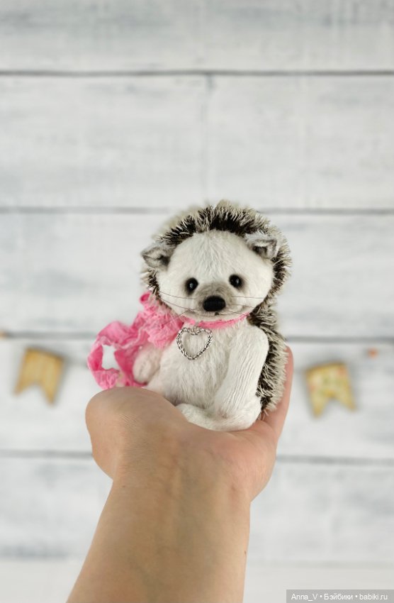 Тедди ёжик Вайт — Авторские мишки Тедди и друзья: фото (фото 2)