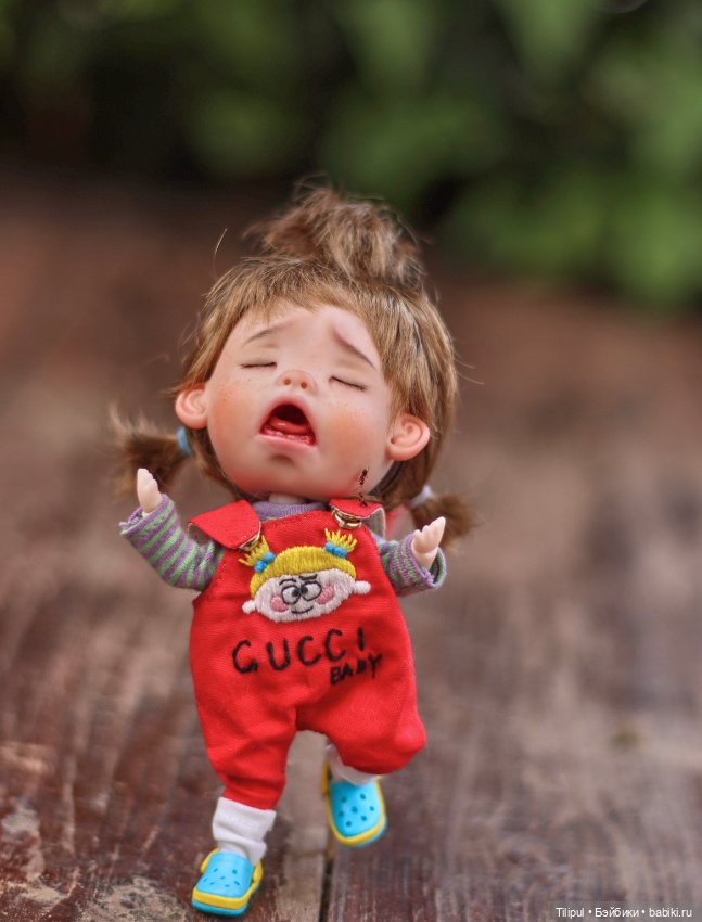 Недовольный ребенок 😫🙈 — Авторские миниатюрные куклы: лепка