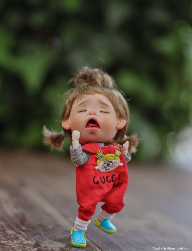 Недовольный ребенок 😫🙈 — Авторские миниатюрные куклы: лепка (фото 9)