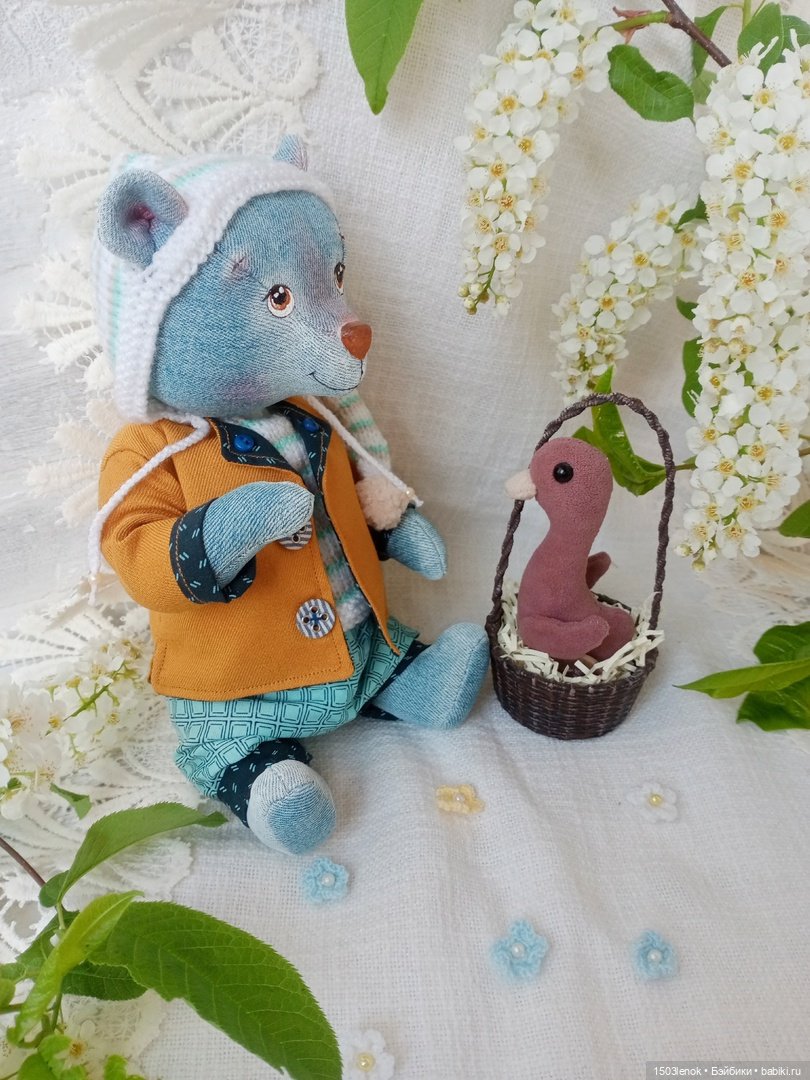 Тимоша и черёмуха — Авторские мишки Тедди и друзья: фото (фото 3)