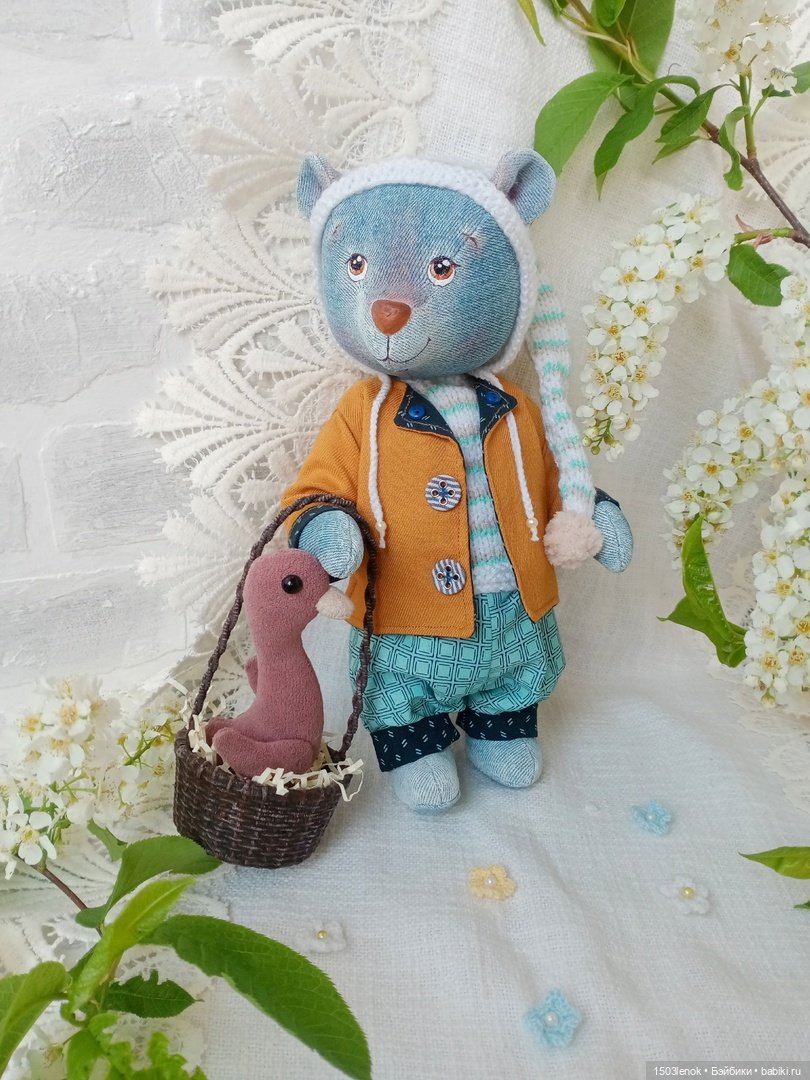 Тимоша и черёмуха — Авторские мишки Тедди и друзья: фото