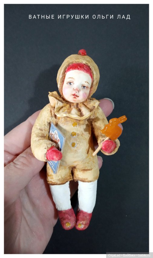 Новые игрушки — Ватные игрушки на елку: ретро (фото 3)