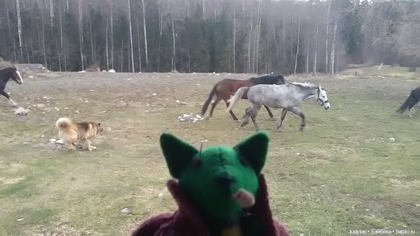 Зелёная планета — Текстильные игрушки и примитивы: кофейные