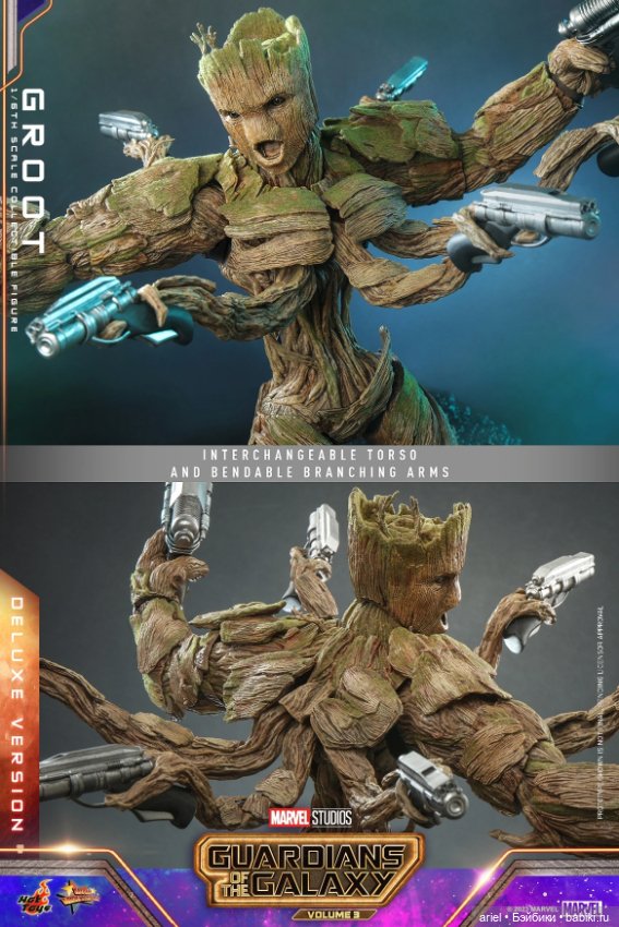 Hot Toys анонсировали фигурку Грута по мотивам фильма «Стражи Галактики. Часть 3» (фото 6)