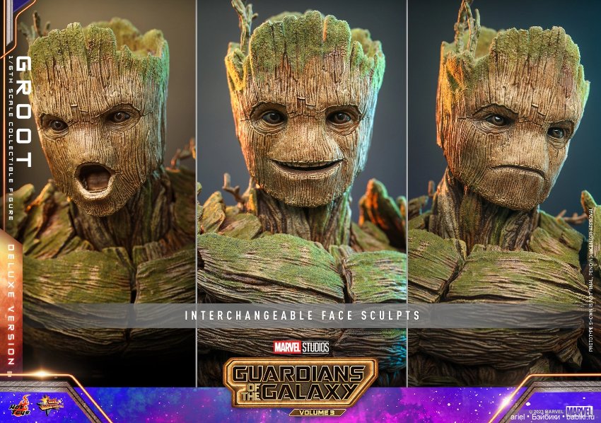 Hot Toys анонсировали фигурку Грута по мотивам фильма «Стражи Галактики. Часть 3» (фото 7)