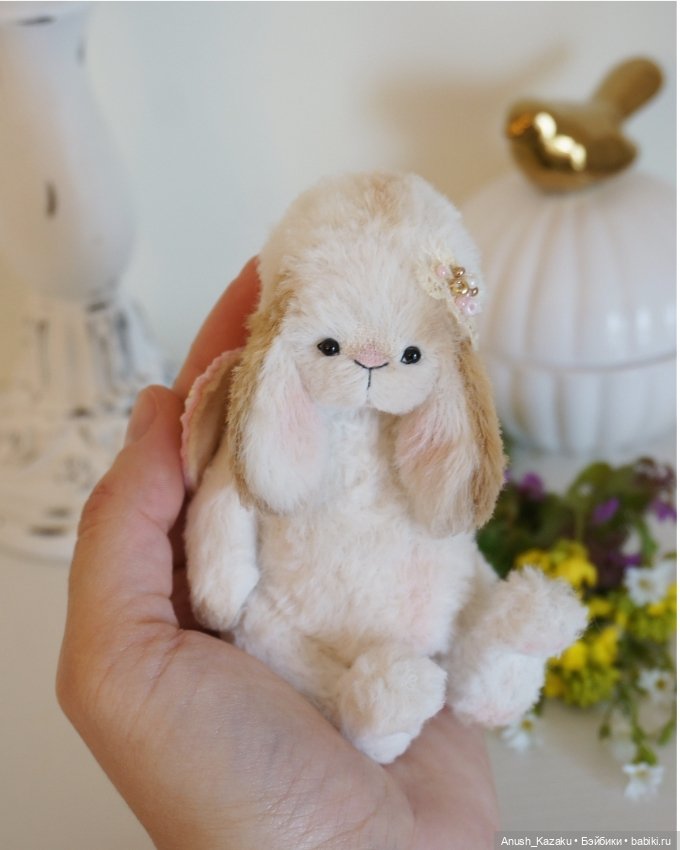 Зайка Аделин 💗 — Авторские мишки Тедди и друзья: фото (фото 6)
