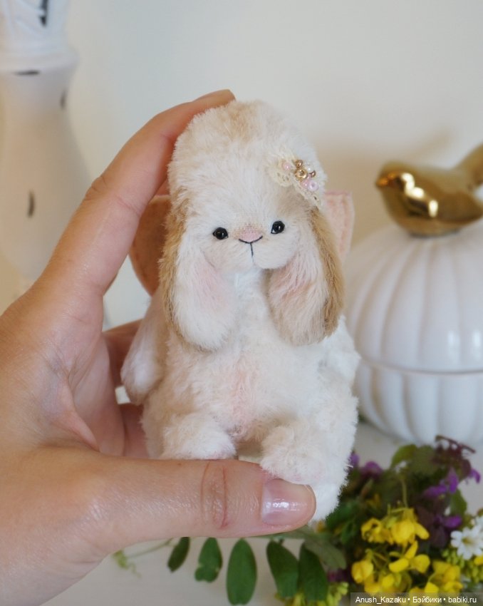 Зайка Аделин 💗 — Авторские мишки Тедди и друзья: фото (фото 5)