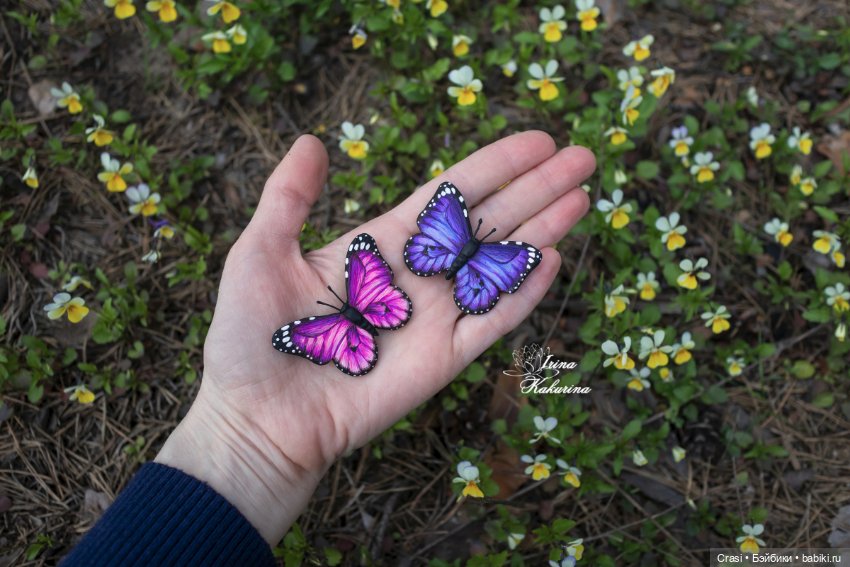 Броши бабочки — Авторские украшения и аксессуары для кукол: фото (фото 5)