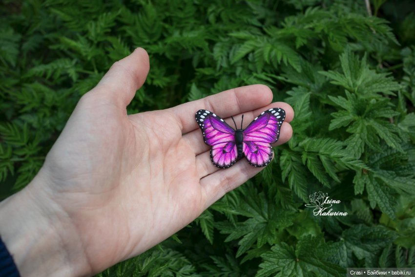 Броши бабочки — Авторские украшения и аксессуары для кукол: фото (фото 10)