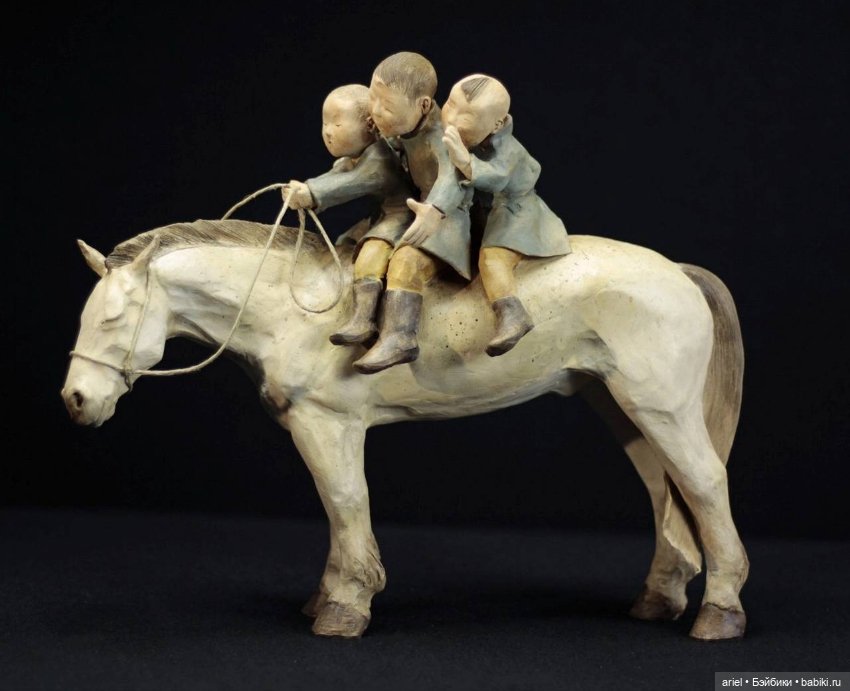 Глиняные скульптуры от Сандры Курливант (фото 4)